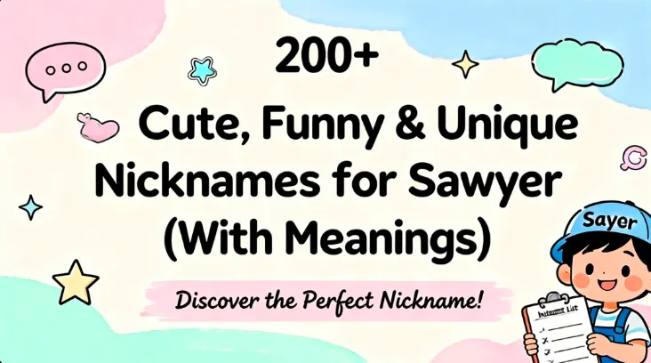 200+ Cute, Funny & Unique Nicknames for Sawyer (With Meanings)