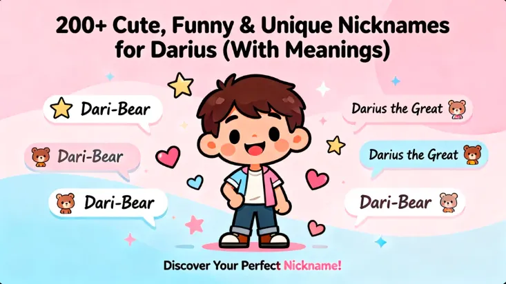 200+ Cute, Funny & Unique Nicknames for Darius (With Meanings)