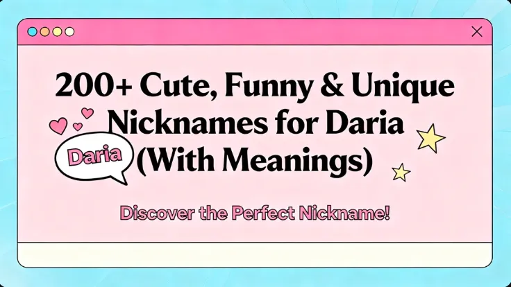 200+ Cute, Funny & Unique Nicknames for Daria (With Meanings) 1 200+ Cute, Funny & Unique Nicknames for Daria (With Meanings)
