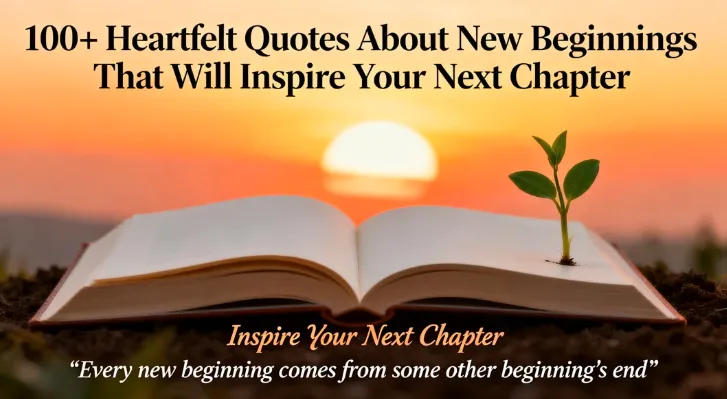100+ Heartfelt Quotes About New Beginnings That Will Inspire Your Next Chapter 1 100+ Heartfelt Quotes About New Beginnings That Will Inspire Your Next Chapter