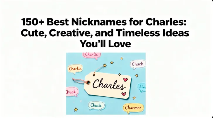 150+ Best Nicknames for Charles Cute, Creative, and Timeless Ideas You’ll Love