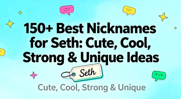 150+ Best Nicknames for Seth Cute, Cool, Strong & Unique Ideas