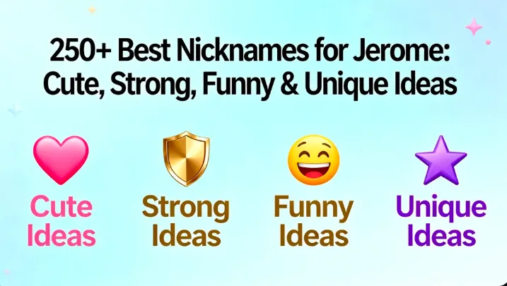 250+ Best Nicknames for Jerome Cute, Strong, Funny & Unique Ideas